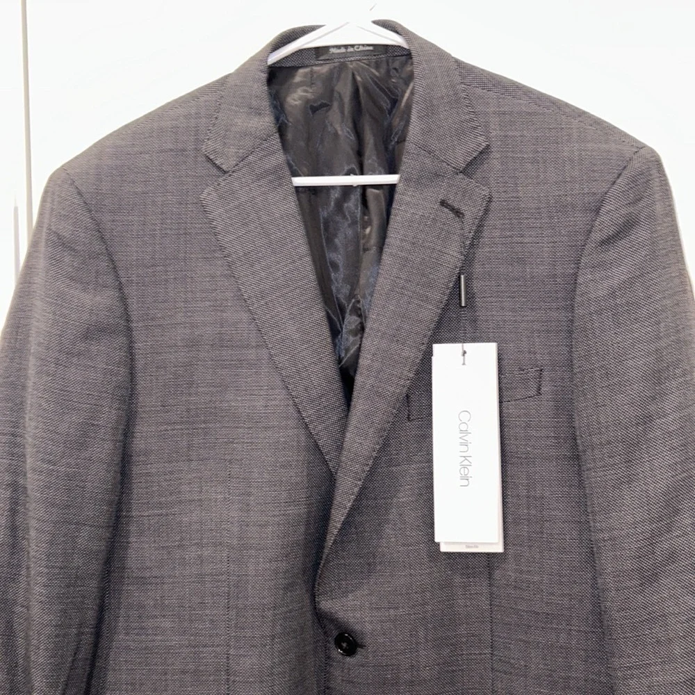 Calvin Klein Slim Fit Jacket, Size 46 Regular